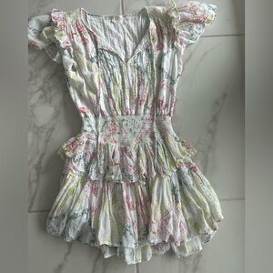 LoveShackFancy White and Pink Dress